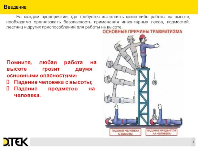 Введение На каждом предприятии, где требуется выполнять какие-либо работы на