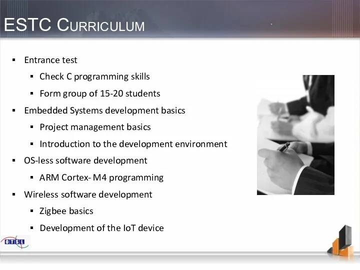 ESTC Curriculum Entrance test Check C programming skills Form group