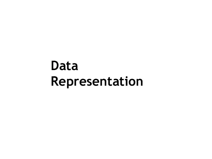 Data Representation