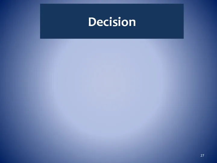 Decision