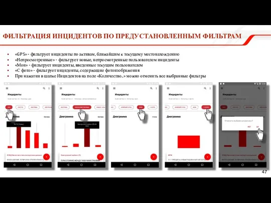 ФИЛЬТРАЦИЯ ИНЦИДЕНТОВ ПО ПРЕДУСТАНОВЛЕННЫМ ФИЛЬТРАМ «GPS» - фильтрует инциденты по