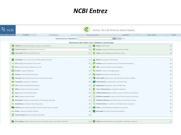 NCBI Entrez