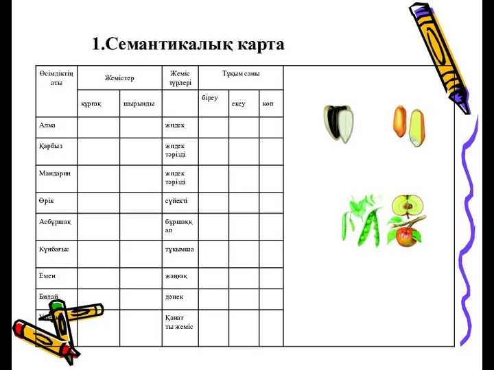 1.Семантикалық карта