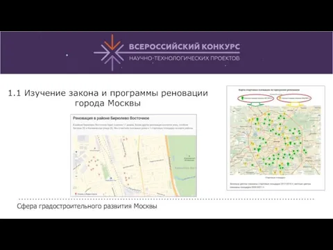 Сфера градостроительного развития Москвы 1.1 Изучение закона и программы реновации города Москвы