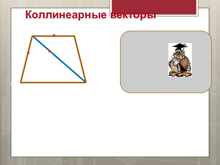 Ненулевые векторы называются коллинеарными, если они лежат либо на одной