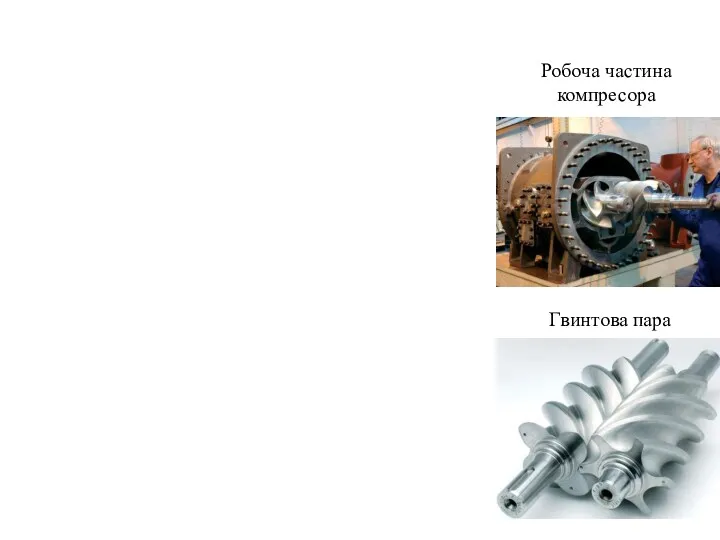 Гвинтова пара Робоча частина компресора