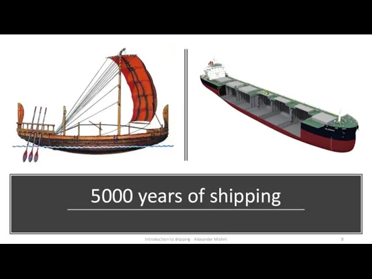 5000 years of shipping Introduction to shipping - Alexander Mishin