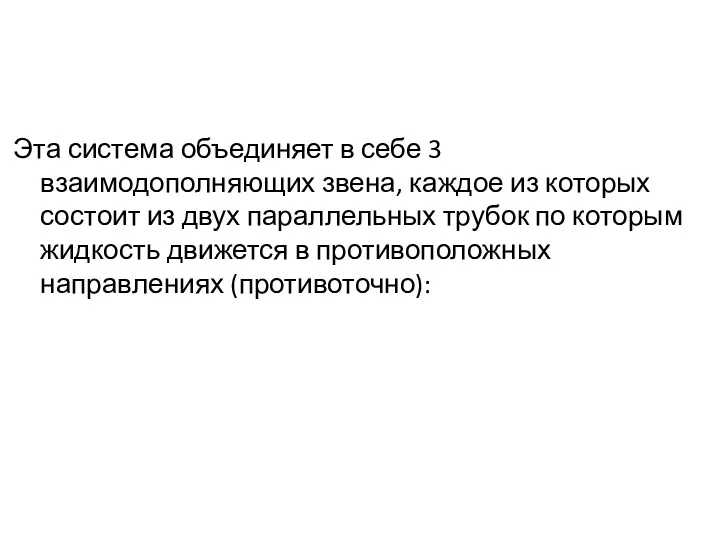 Эта система объединяет в себе 3 взаимодополняющих звена, каждое из