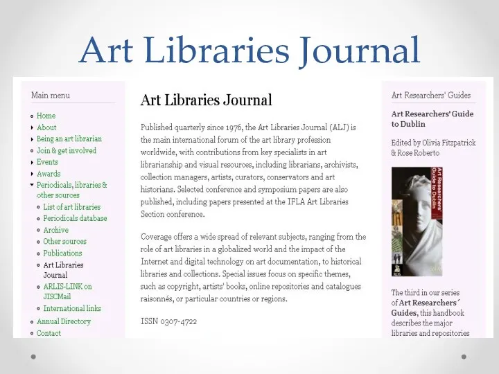 Art Libraries Journal