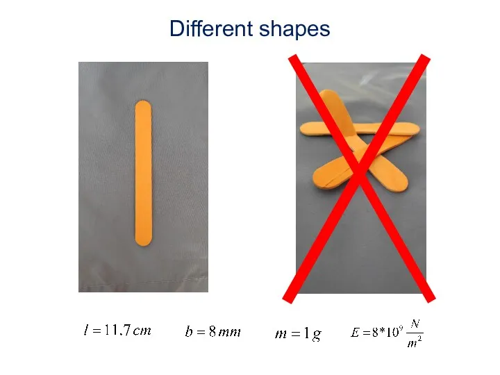 Different shapes