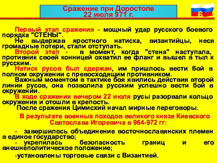 Сражение при Доростоле 22 июля 971 г. Первый этап сражения