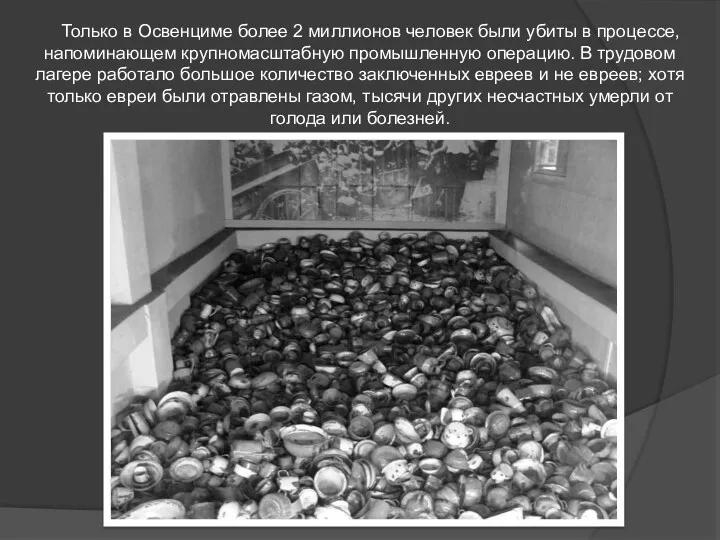 Только в Освенциме более 2 миллионов человек были убиты в