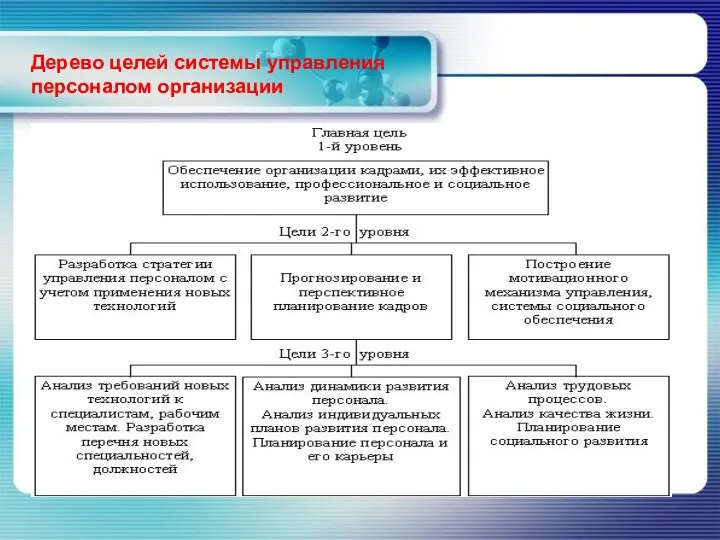 Дерево целей системы управления персоналом организации