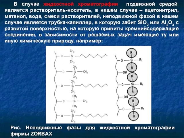 В случае жидкостной хроматографии подвижной средой является растворитель-носитель, в нашем