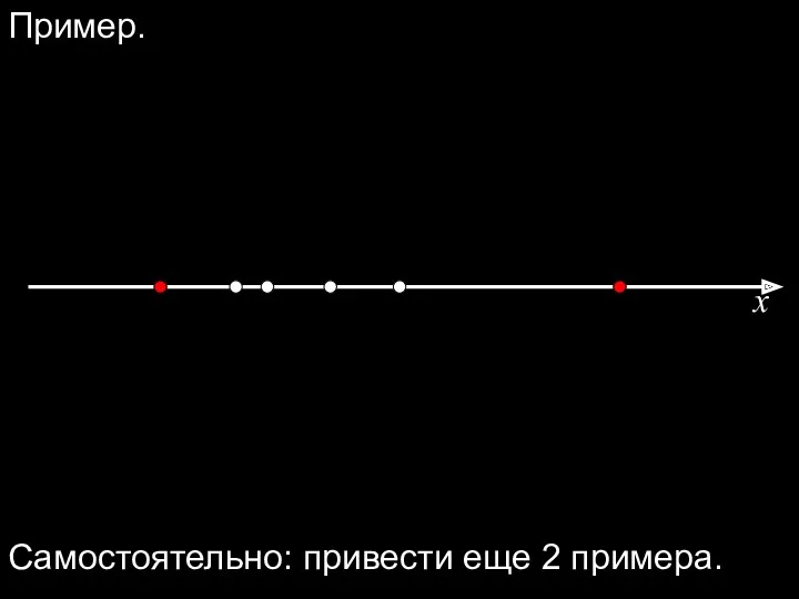 Пример. x Самостоятельно: привести еще 2 примера.