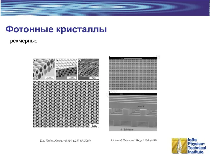 Фотонные кристаллы Трехмерные