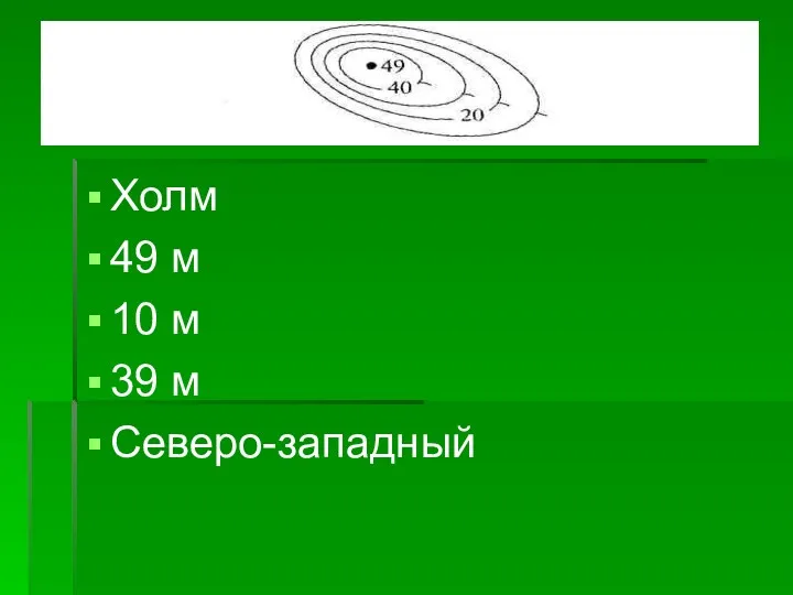 Холм 49 м 10 м 39 м Северо-западный