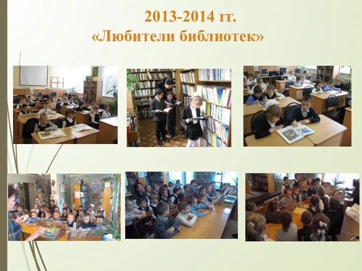 2013-2014 гг. «Любители библиотек»