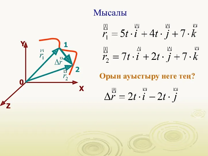 Мысалы Орын ауыстыру неге тең?