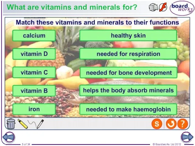 What are vitamins and minerals for?
