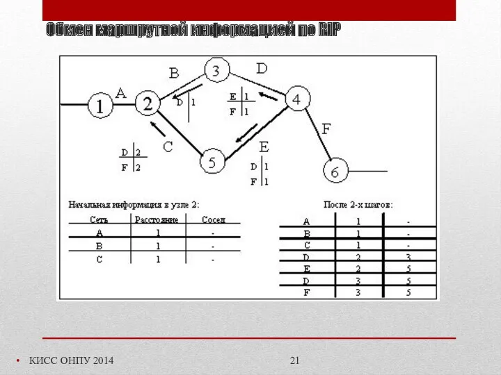 Обмен маршрутной информацией по RIP КИСС ОНПУ 2014