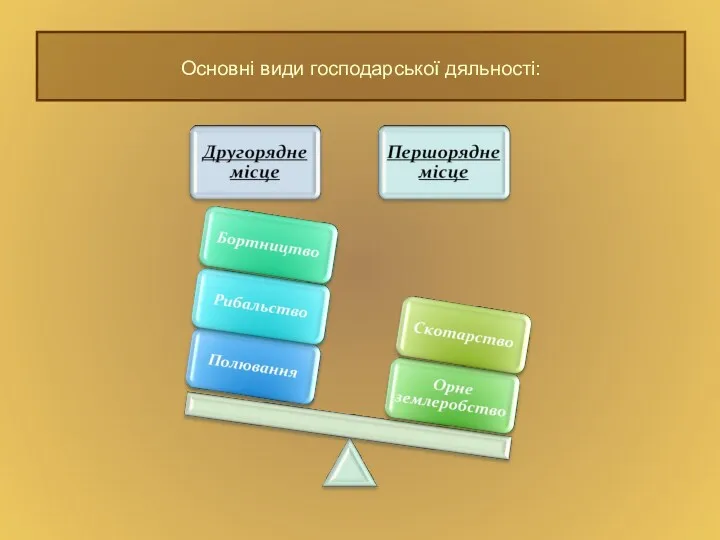 Основні види господарської дяльності: