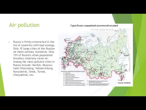 Air pollution Russia is firmly entrenched in the list of