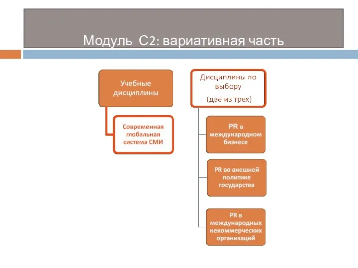 Модуль С2: вариативная часть