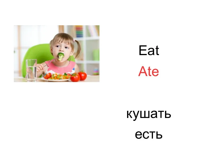 Eat Ate кушать есть