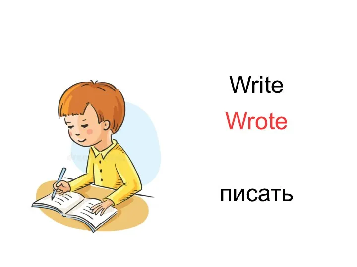 Write Wrote писать