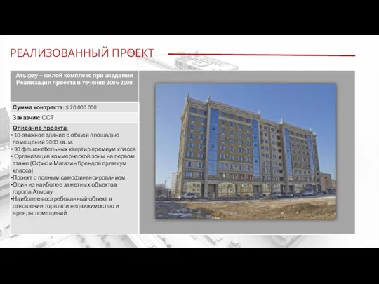 РЕАЛИЗОВАННЫЙ ПРОЕКТ