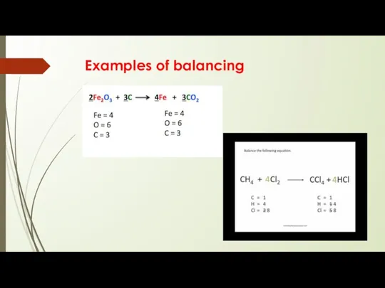 Examples of balancing
