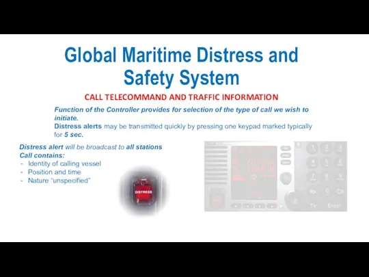 Global Maritime Distress and Safety System CALL TELECOMMAND AND TRAFFIC