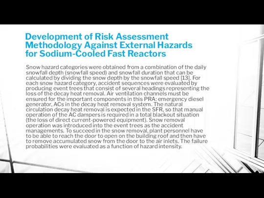 Development of Risk Assessment Methodology Against External Hazards for Sodium-Cooled