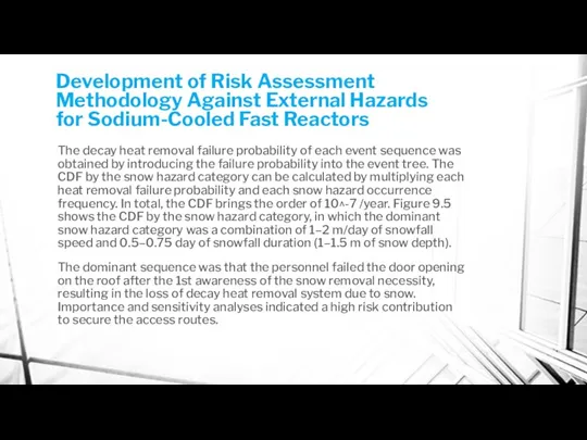 Development of Risk Assessment Methodology Against External Hazards for Sodium-Cooled Fast Reactors The