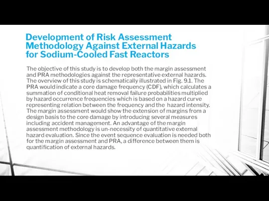 Development of Risk Assessment Methodology Against External Hazards for Sodium-Cooled Fast Reactors The