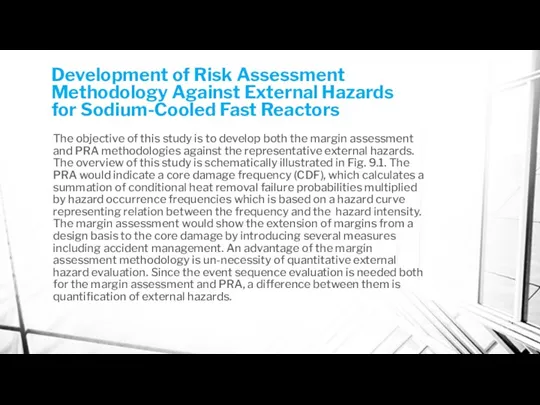 Development of Risk Assessment Methodology Against External Hazards for Sodium-Cooled