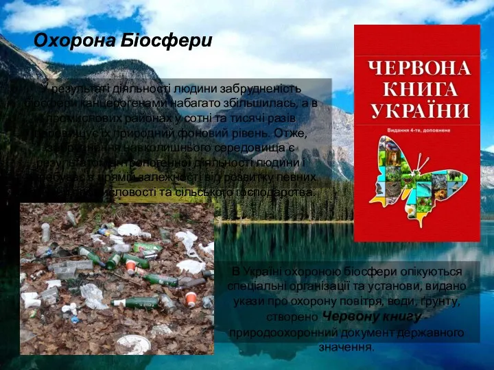 У результаті діяльності людини забрудненість біосфери канцерогенами набагато збільшилась, а