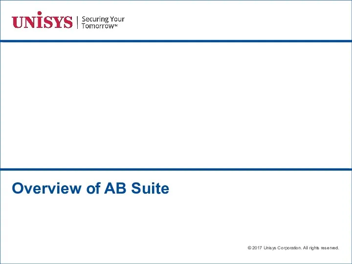 Overview of AB Suite