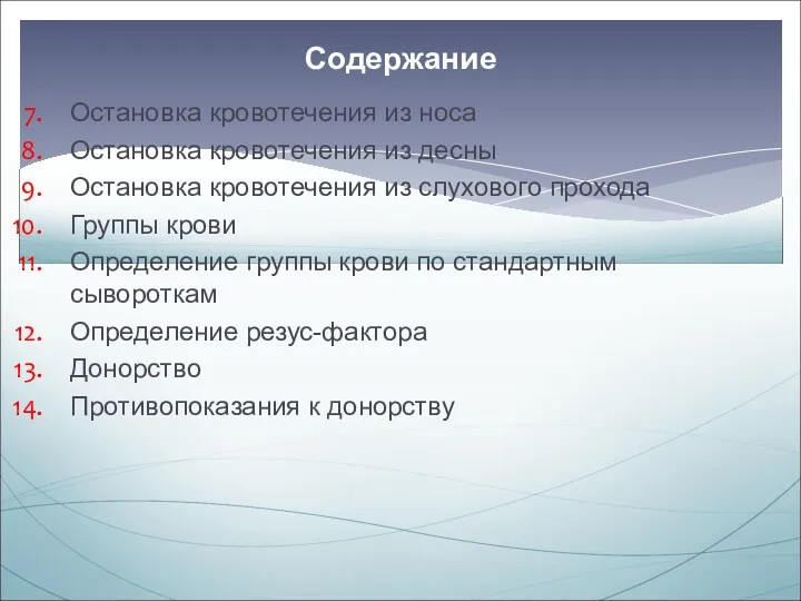 Остановка кровотечения из носа Остановка кровотечения из десны Остановка кровотечения