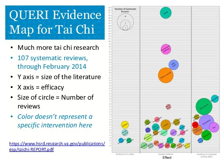 QUERI Evidence Map for Tai Chi Much more tai chi