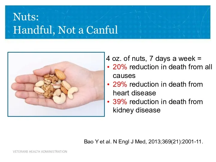 Nuts: Handful, Not a Canful Bao Y et al. N