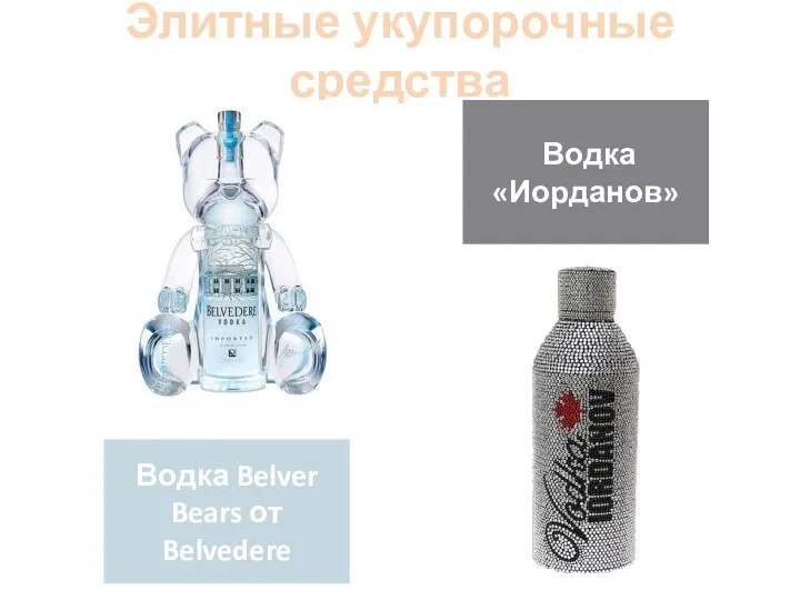 Элитные укупорочные средства Водка Belver Bears от Belvedere Водка «Иорданов»