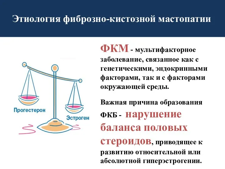 ФКМ - мультифакторное заболевание, связанное как с генетическими, эндокринными факторами,