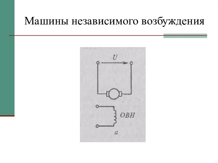 Машины независимого возбуждения