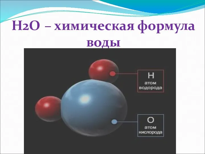 Н2О – химическая формула воды