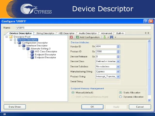 Device Descriptor