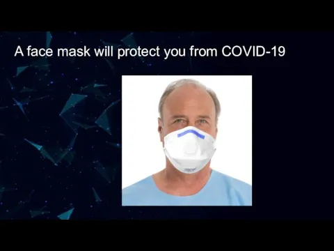 A face mask will protect you from COVID-19