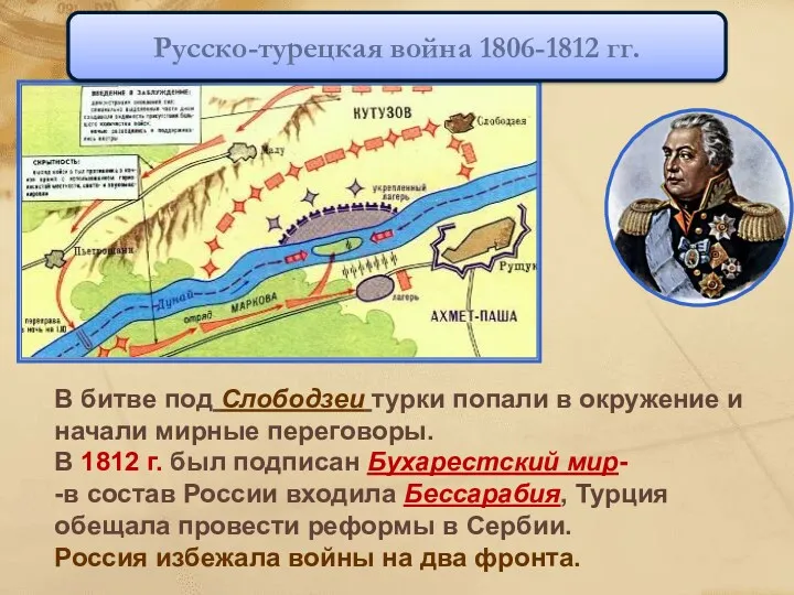 В битве под Слободзеи турки попали в окружение и начали