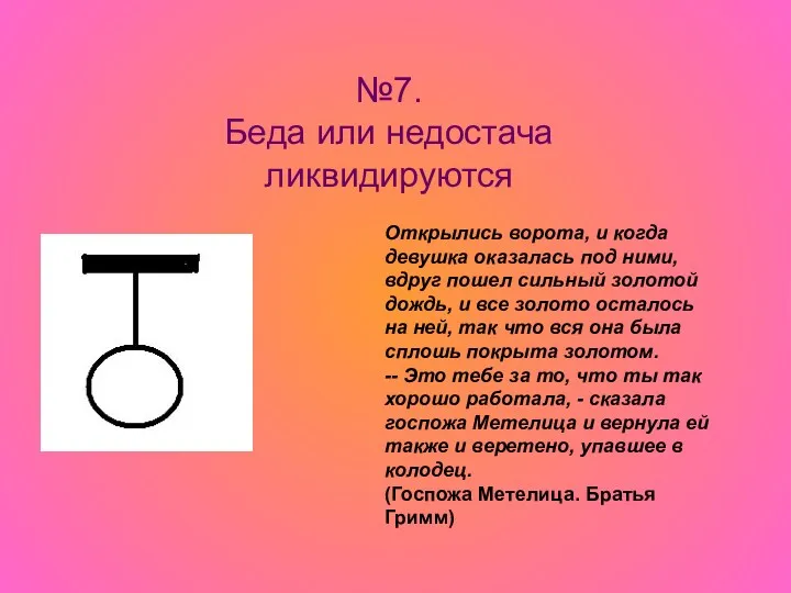 №7. Беда или недостача ликвидируются Открылись ворота, и когда девушка оказалась под ними,